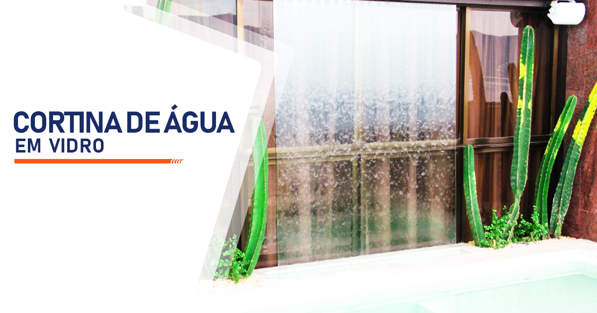 Cortina de Agua em Vidro Araucária Tindiquera PR