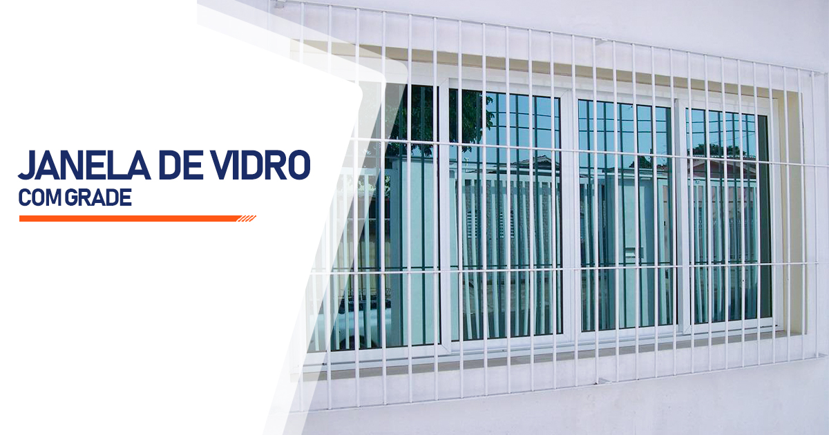 Janela De Vidro Com Grade Almirante Tamandaré