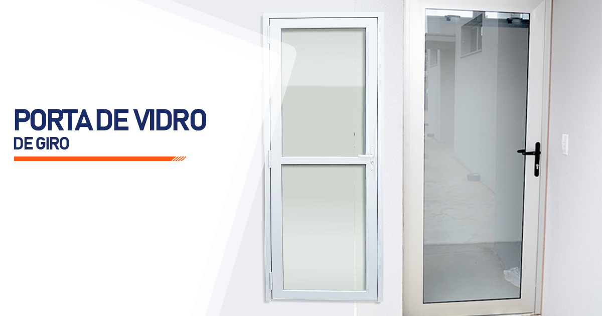Porta De Giro De Vidro Araucária Tindiquera PR
